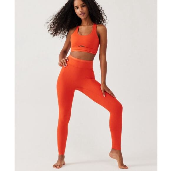 Outdoor Voices TechSweat Thrive 7/8 Leggings in Paprika Women's XS NWT - Picture 3 of 10